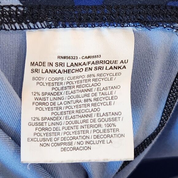 Womens Nike Dri-Fit‎ Legend Legging Recycled Poly Drift 3/4 Crop  Blue Pattern - Picture 13 of 14